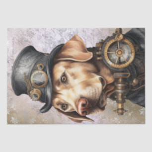 Steampunk Labrador Dog Tissue Paper
