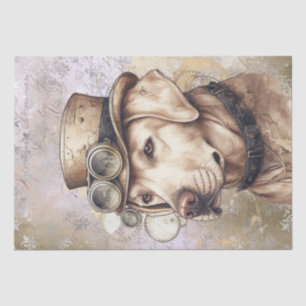 Steampunk Labrador Dog Tissue Paper