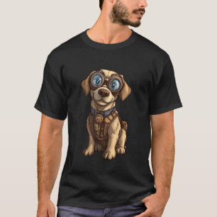 Steampunk Labrador Retriever Dog Steam Punk Dog T-Shirt