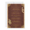Steampunk Large Rectangular Invitation
