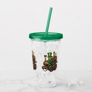 Steampunk Leprechaun Acrylic Tumbler