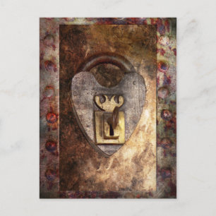 Steampunk - Locksmith - The key to my heart Postcard