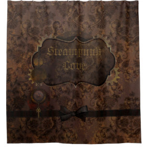 Steampunk Love 2 Shower Curtain