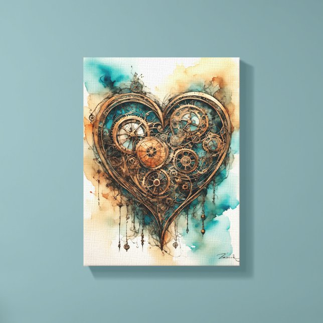 Steampunk Love Canvas Print (Creator Uploaded)