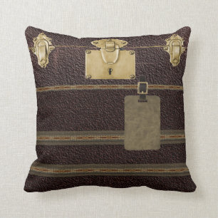Steampunk luggage pillow