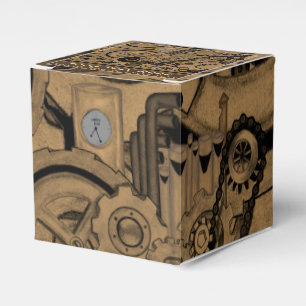 Steampunk Machinery (Brassy) Favour Box
