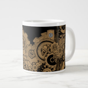 Steampunk Machinery (Copper) Large Coffee Mug