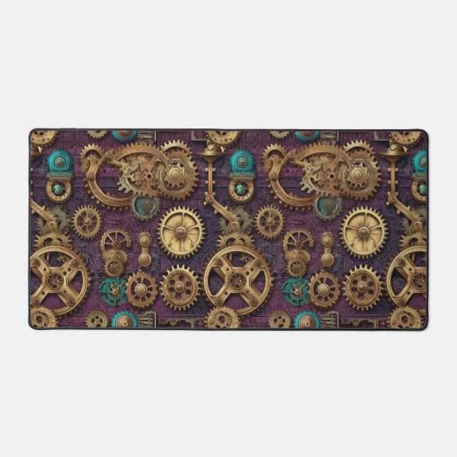 Steampunk Machinery Desk Mat (Front)