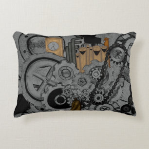 Steampunk Machinery (Full Colour) Decorative Cushion
