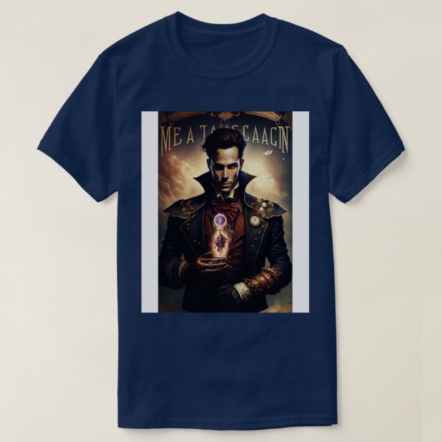 Steampunk Magician Tarot d 2 T-Shirt (Design Front)