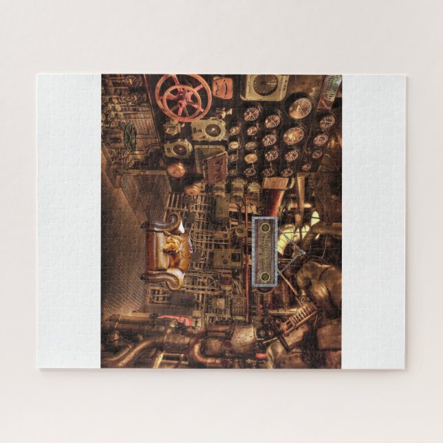 Steampunk~Man Cave~Gauges~Metres~Pipes~   Jigsaw Puzzle (Horizontal)
