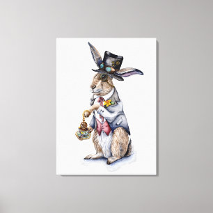 Steampunk March Hare Canvas Print
