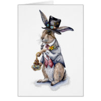 Steampunk March Hare Card