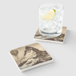 Steampunk Matterhorn Stone Coaster