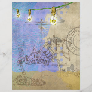 Steampunk Mechanical Edison Light Bulb Architect