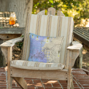 Steampunk Mechanical Edison Light Bulb Architect Cushion