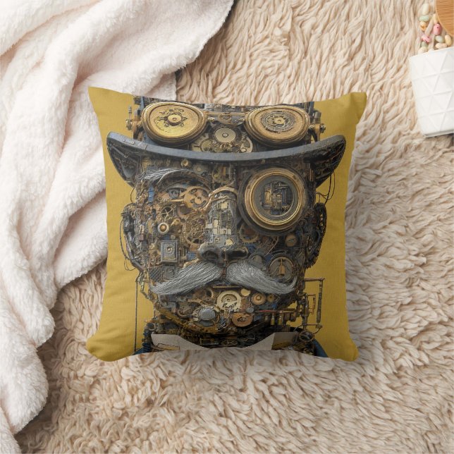 Steampunk Mechanical Gentleman Cushion (Blanket)