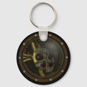Steampunk Mechanical Heart Keychain