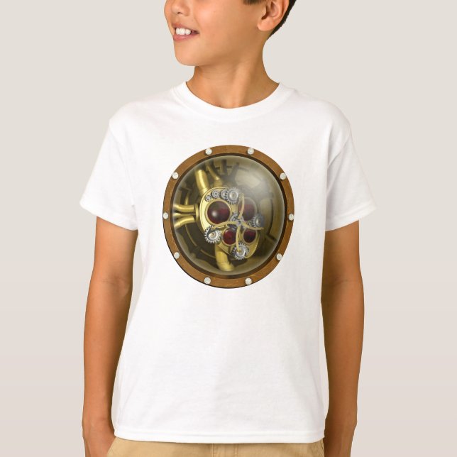 Steampunk Mechanical Heart T-Shirt (Front)