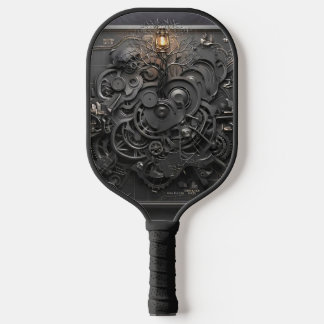 ​Steampunk Mechanical Map Pickleball Paddle