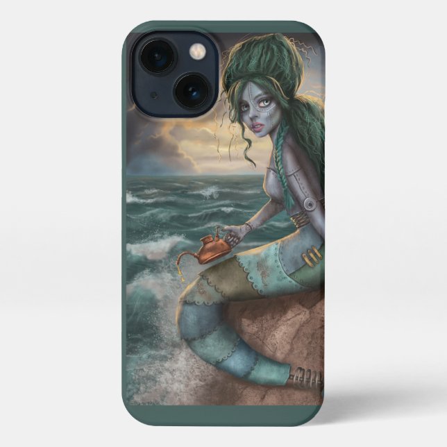 Steampunk Mermaid iPhone Case (Back)