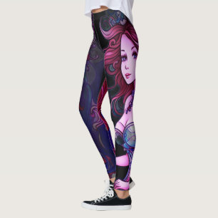 Steampunk Mermaid Princess Customised Tight Leggings