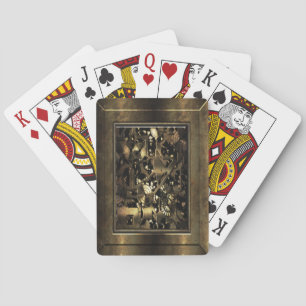 Steampunk Metal Gears Playing Cards