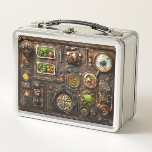 Steampunk  metal lunch box