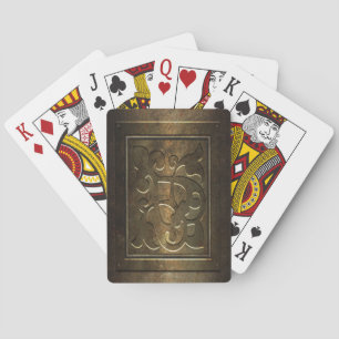 Steampunk Metal Playing Cards