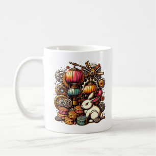Steampunk Mid Autumn Festival Coffee Mug