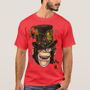 Steampunk Monkey  Steampunk Lovers For Women & Men T-Shirt