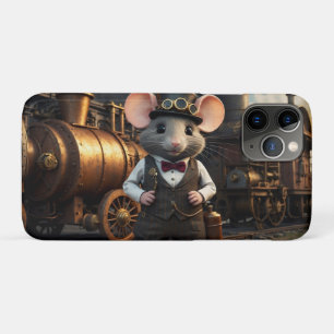 Steampunk Mouse and Train Case-Mate iPhone Case