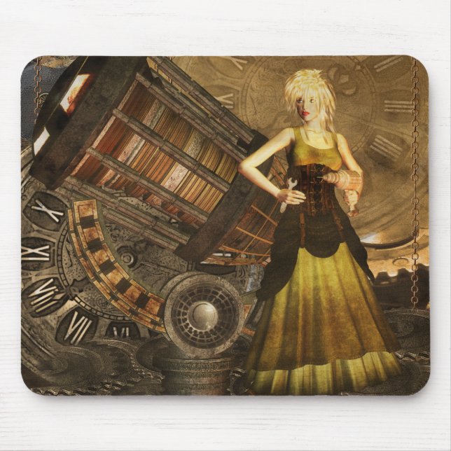 Steampunk Mousepad With Telescopic Dream (Front)