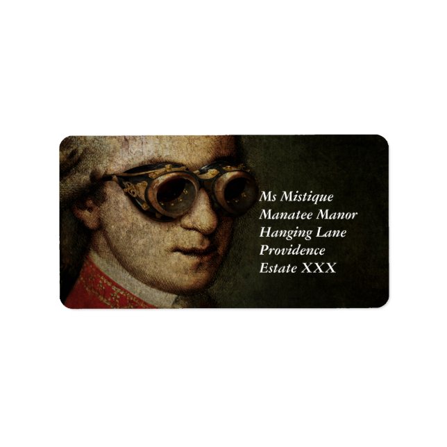 Steampunk Mozart Label (Front)