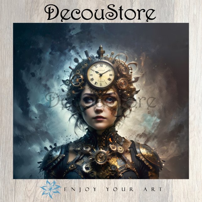 Steampunk Muse Decoupage Tissue Paper (Creator Uploaded)