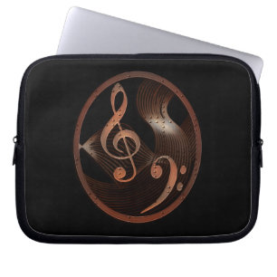 Steampunk Music design laptop sleeve