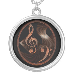 Steampunk Music Design Necklace