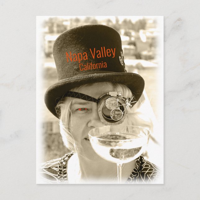 Steampunk Napa Valley Postcard! Postcard (Front)