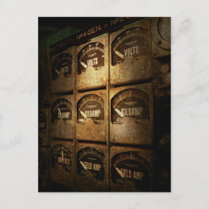 Steampunk - Naval - Electric - Power Grid Postcard