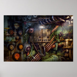 Steampunk - Naval - The comm station Poster