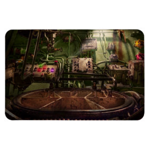 Steampunk - Naval - This is where I do my job Magnet
