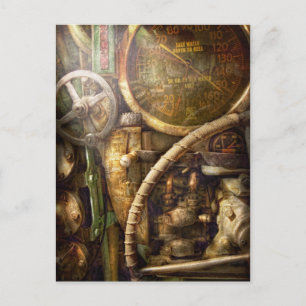 Steampunk - Naval - Watch the depth Postcard