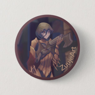 Steampunk night 6 cm round badge
