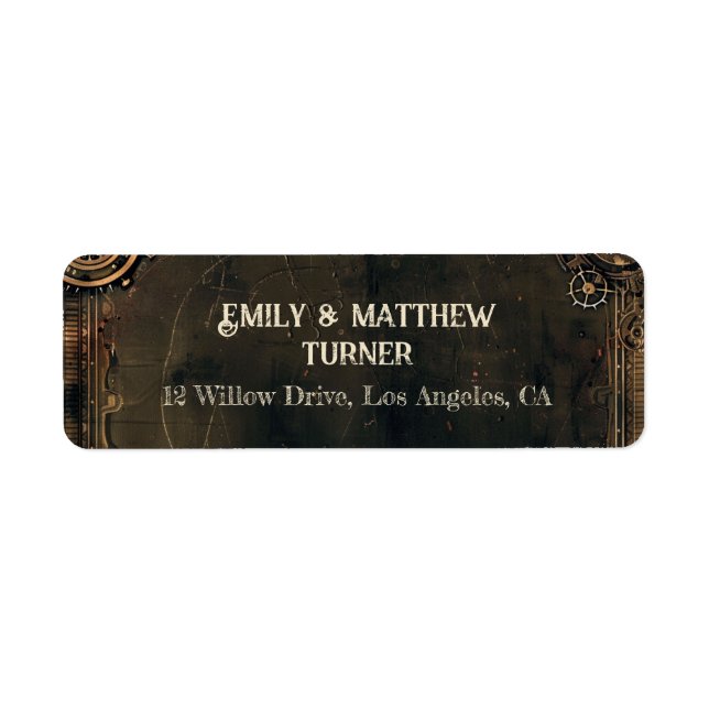 Steampunk Noir Affair Wedding (Front)