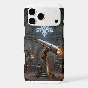Steampunk Observatory with Brass Telescope