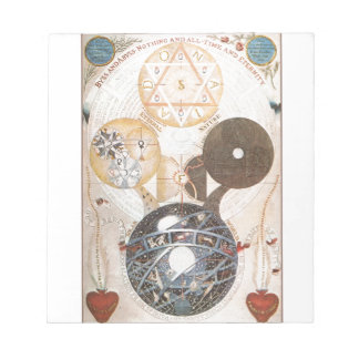 Steampunk Occult Star of David Notepad