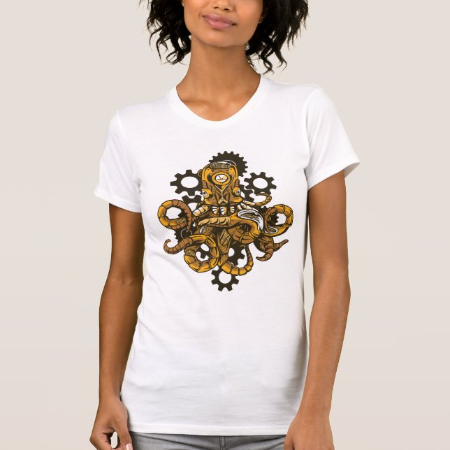Steampunk Octopus T-Shirt (Front)