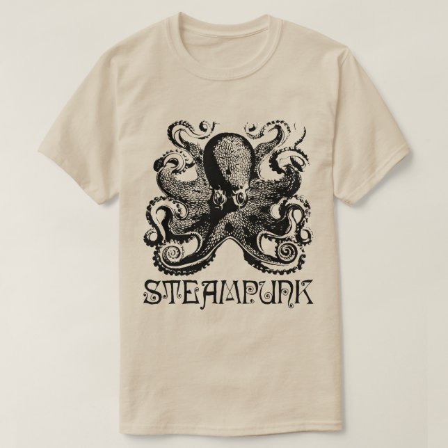 Steampunk octopus T-Shirt (Design Front)