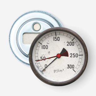 Steampunk Old Manometer 50th Birthday Bottle Open! Opener