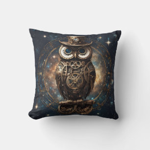 Steampunk Owl Cushion